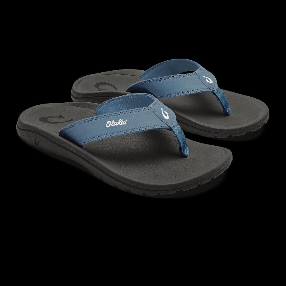 Le Bos Olukai Blissful Blue Ohana Men's Sandals 10110-BQ6C
