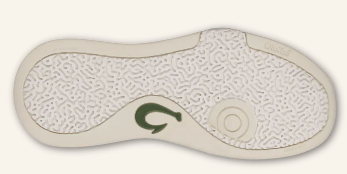 Le Bos Olukai Bright White/Leaf 'Anau Men's Pickleball Shoes 10545-WBSE