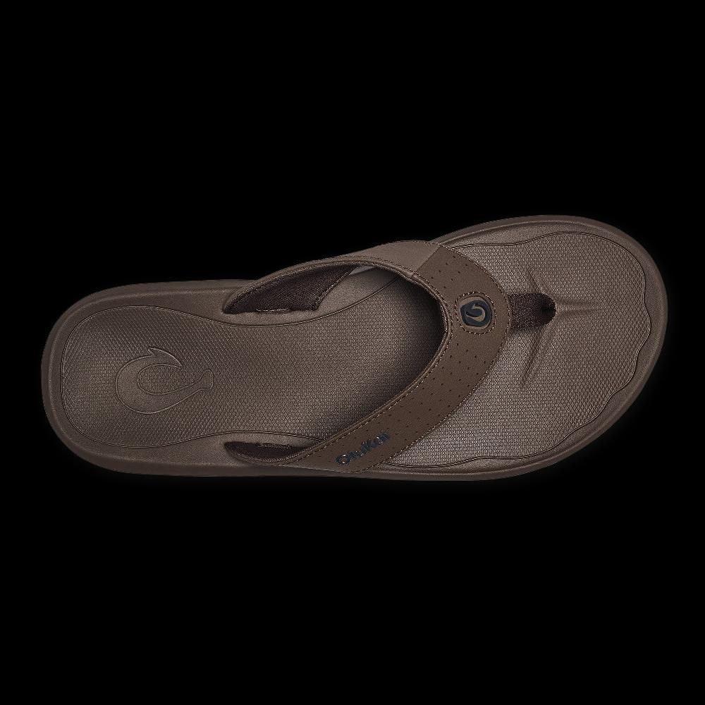 Le Bos Olukai Dark Java Ki'i Men's Lightweight Beach Sandals 10549-4848