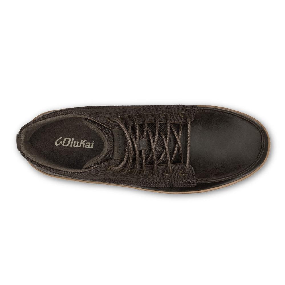 Le Bos Olukai Dark Wood Molina Men's Durable Leather Boots 10501-6363