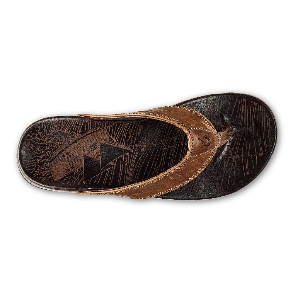 Le Bos Olukai Hikianalia Leather Men's Beach Sandals 10420-3448