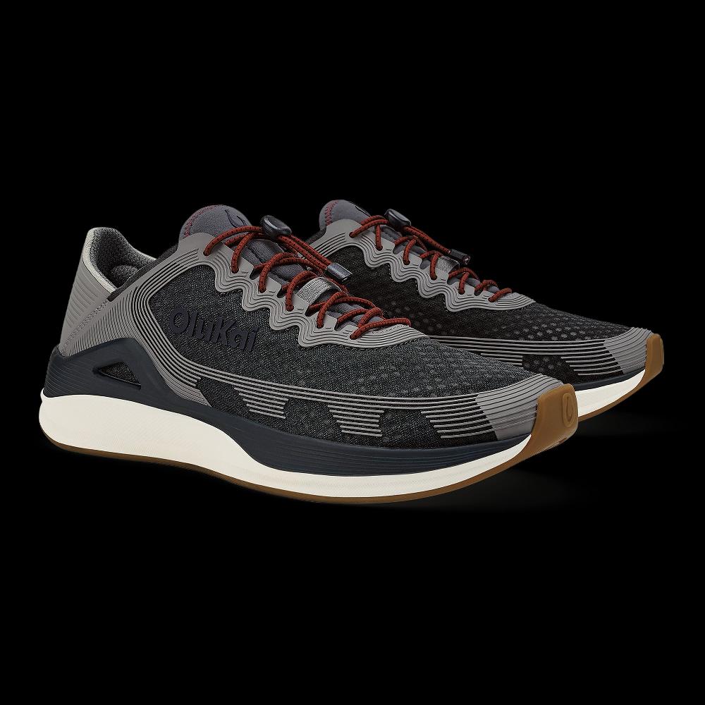 Le Bos Olukai Rock/Ash 'Ahi Men's Performance Marine Shoes 10554-RKAU