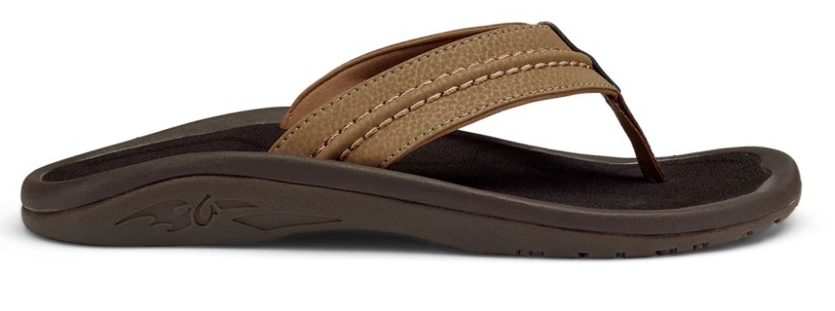 le bos Olukai Tan Hokua Mens Comfort Sandals 10161-3434