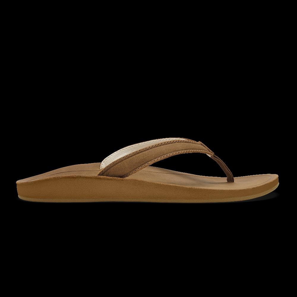 le bos Olukai Toffee Southshore Women's Waterproof Leather Sandals 20532-3333