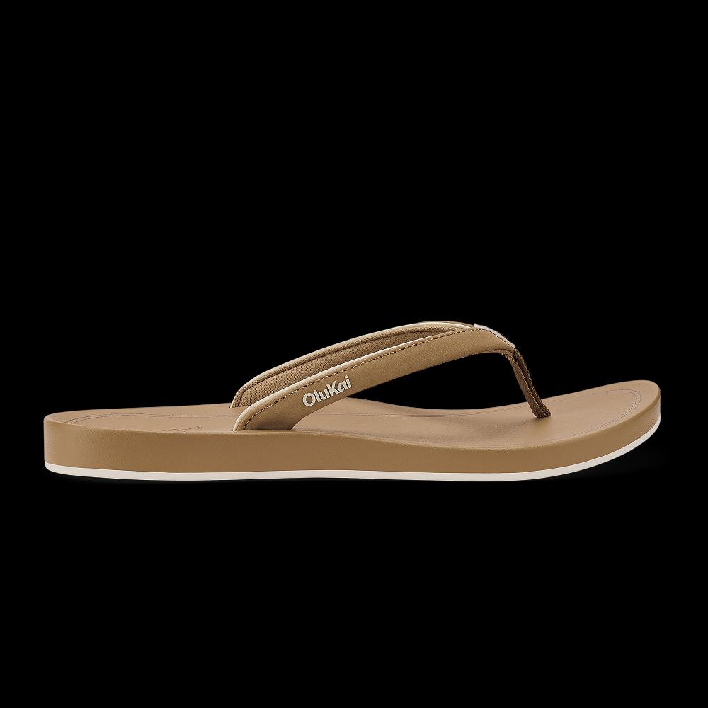 le bos Olukai Warm Sand/Warm Sand 'Uiki Women's Toe Post Thong Sandals 20537-WVWV