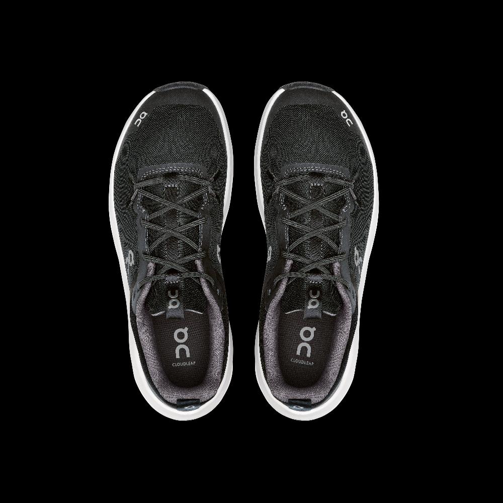 Le Bos On Black/White Cloudleap Youth Kids Athletic Running Shoes 3YF10040299