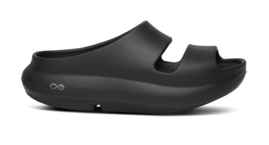 Le Bos Oofos Black OOyea Women's Slide Recovery Sandals 1700-black