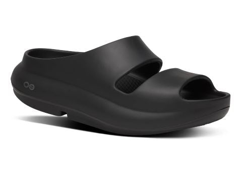 le bos Oofos Black OOyea Women's Slide Recovery Sandals 1700-black