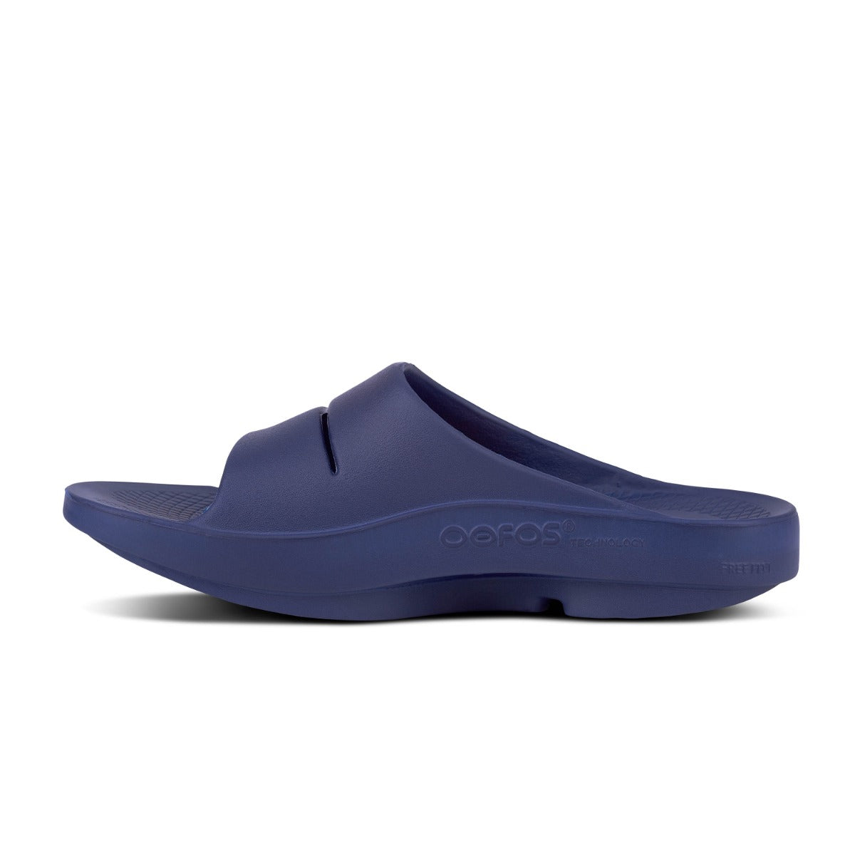 Le Bos OOfos Navy OOahh Slide Men's Sandals 1100-NAVY-MENS