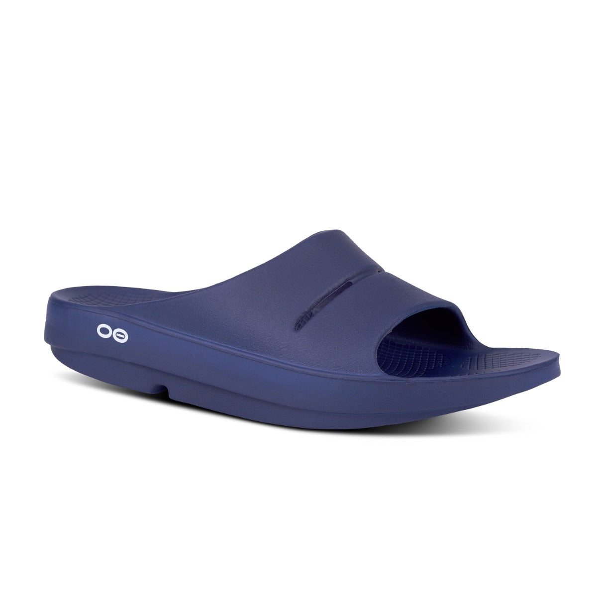 le bos OOfos Navy OOahh Slide Men's Sandals 1100-NAVY-MENS