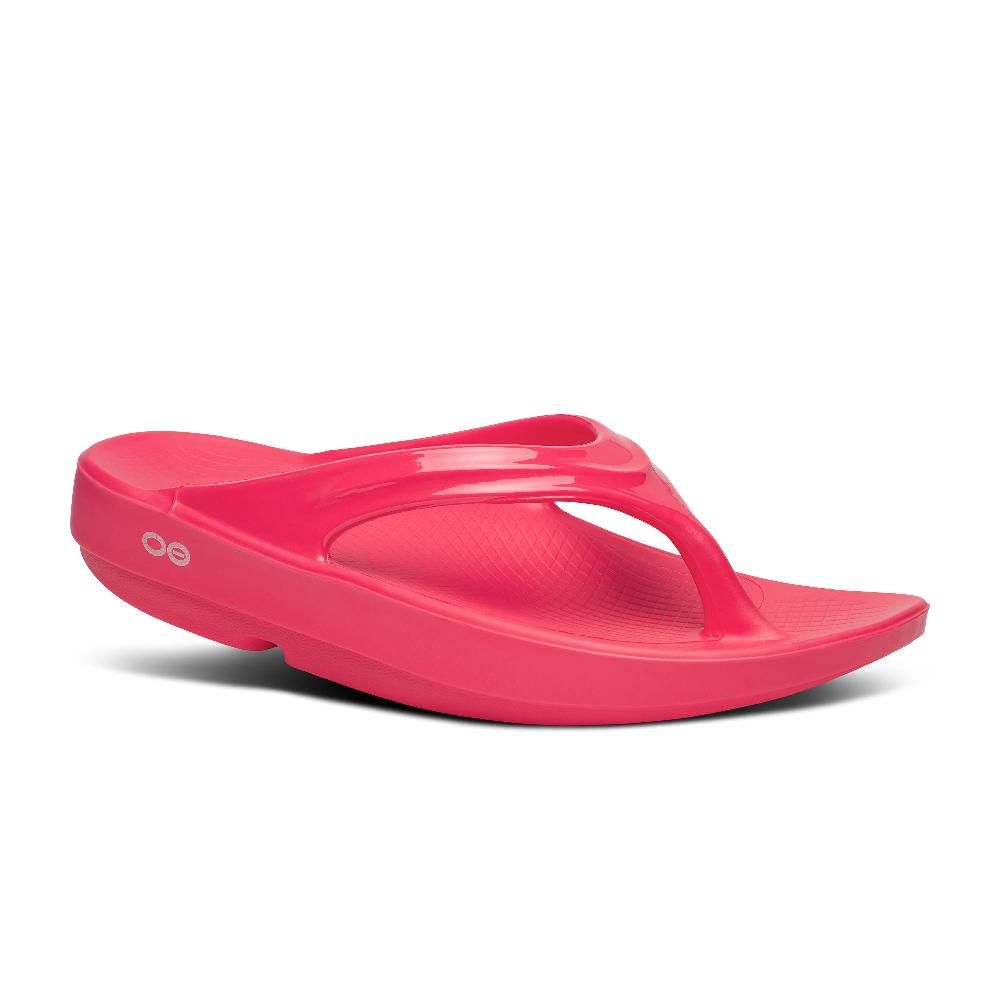 Le Bos Oofos Neon Berry OOlala Thong Women's Sandals 1400-BERRY