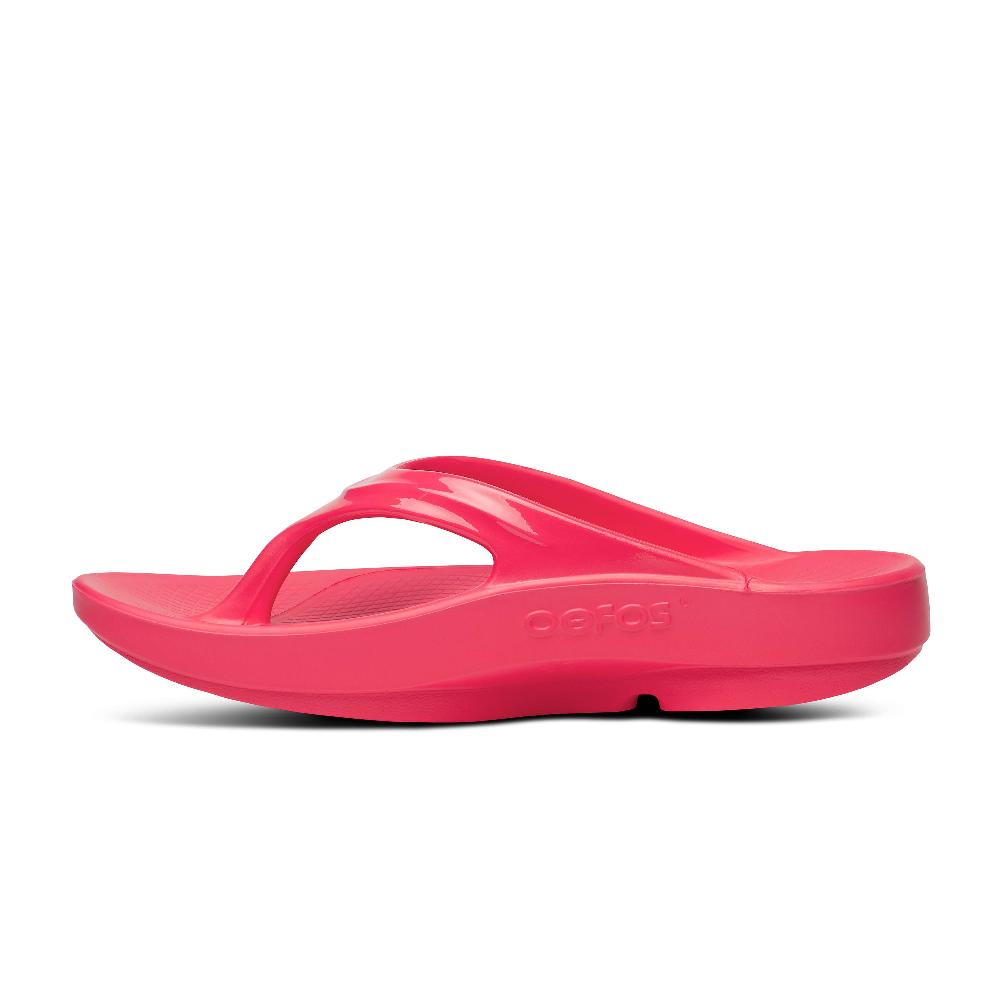 Le Bos Oofos Neon Berry OOlala Thong Women's Sandals 1400-BERRY