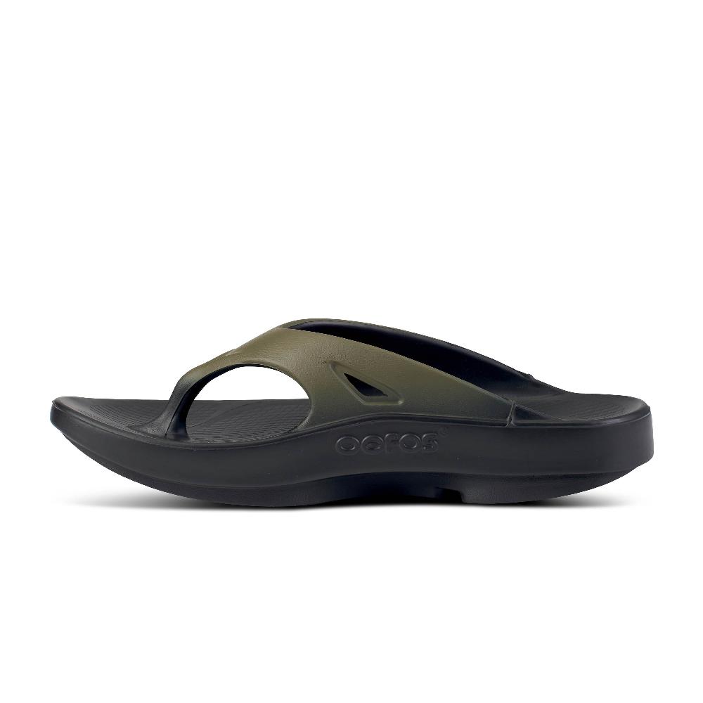 Le Bos Oofos Tactical Green Ooriginal Men's Sport Thong Sandals 1001-TACGRN