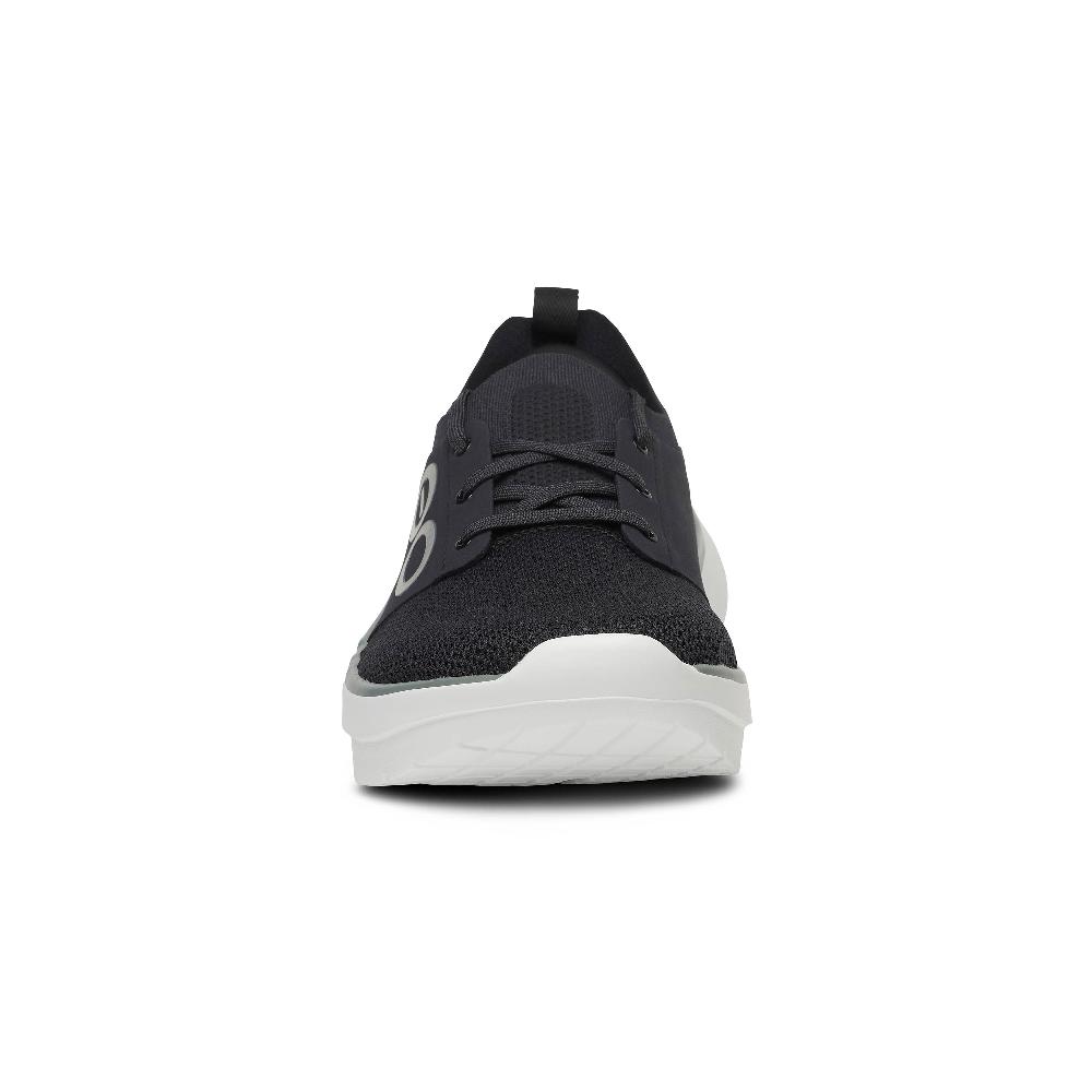 Le Bos Oofos White/Black OOmy Stride Men's Athletic Shoes 5087-WHT/BLK