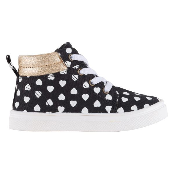 le bos Oomphies Black and Gold Sam Childrens Shoes OK1651G-BLKGOLD
