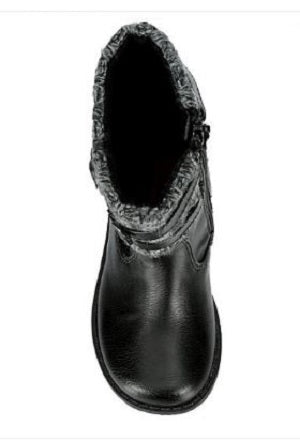 Le Bos Rachel Kimmy Girl's Black Pull-Up Fashion Boot