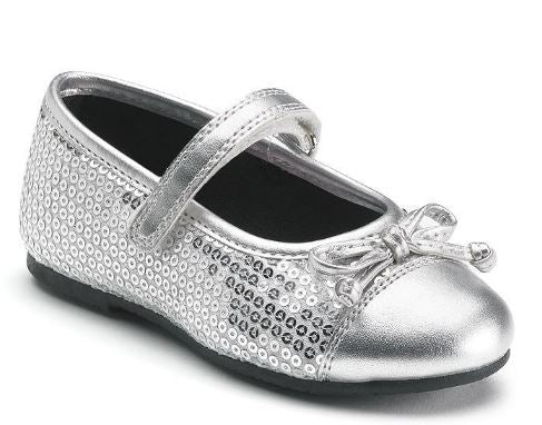 le bos Rachel LIL Capri Silver Sequins Girls Dress LCAPR-SSQ