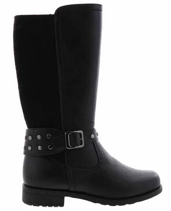 Le Bos Rachel Samara Girl's Black Tall Zip-Up Fashion Boot SAMARA-Blk