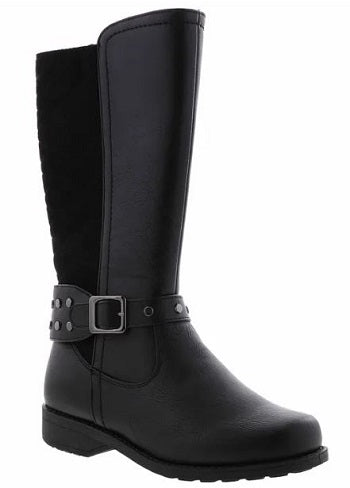 le bos Rachel Samara Girl's Black Tall Zip-Up Fashion Boot SAMARA-Blk