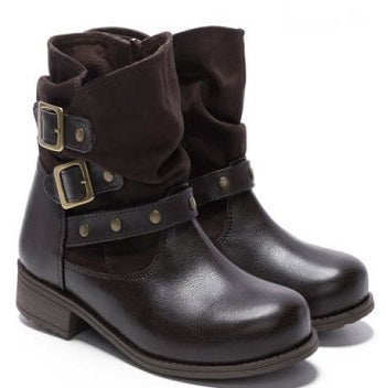 le bos Rachel Shoes Indiana Girl's Brown Pull-On Fashion Boots INDIANA
