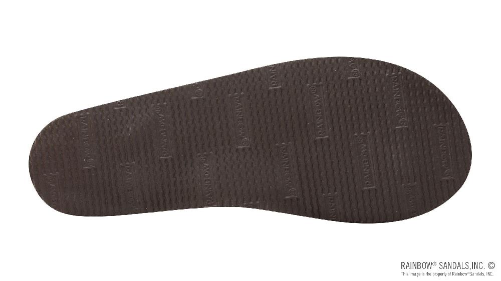 Le Bos Rainbow Flirty Braidy Sierra Brown Single Layer With Braided Strap Rainbow Womens Sandals 301ALTSB