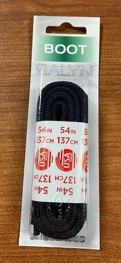 le bos Ralyn Unisex Black Boot Laces 54 Inches 19448