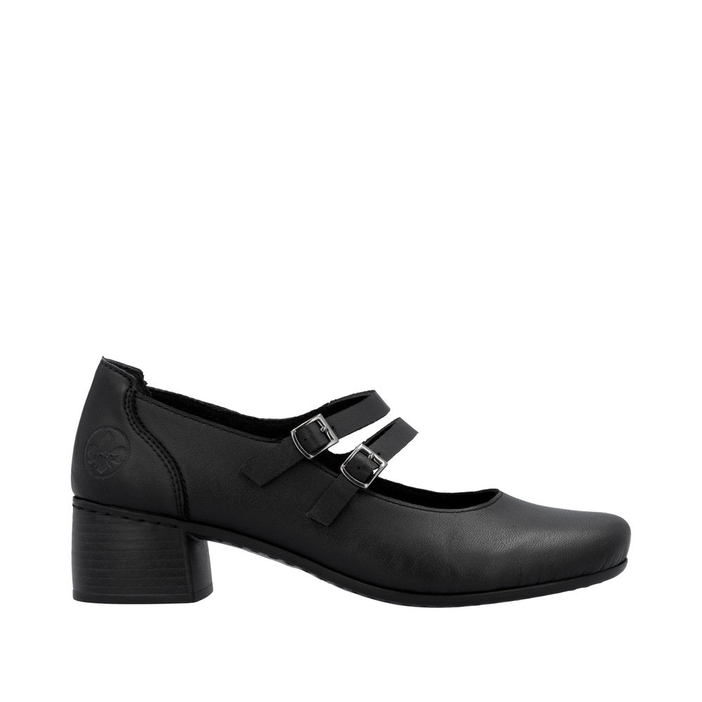 le bos Rieker Black/Black Mariah 51 Women's Mary Jane Dress Shoes 41651-00