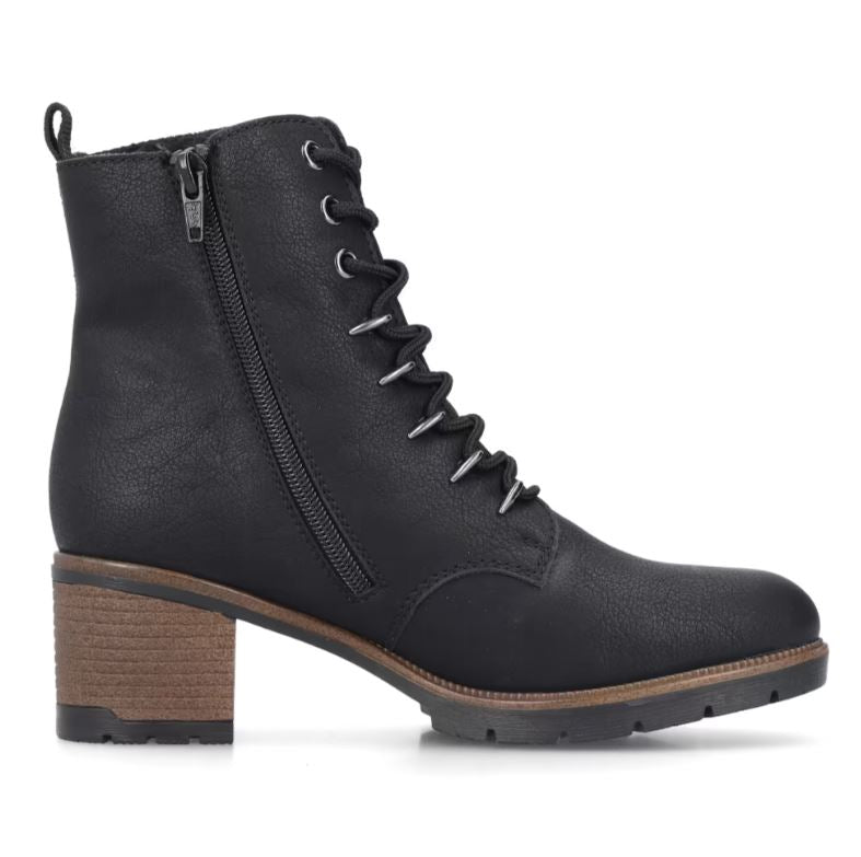 Le Bos Rieker Black Kylie 20 Women's Zip Boots 77520-00