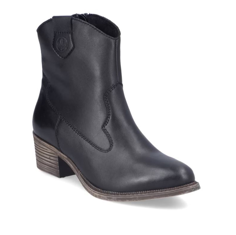le bos Rieker Black Serafina 50 Women's Western Boots 73150-01