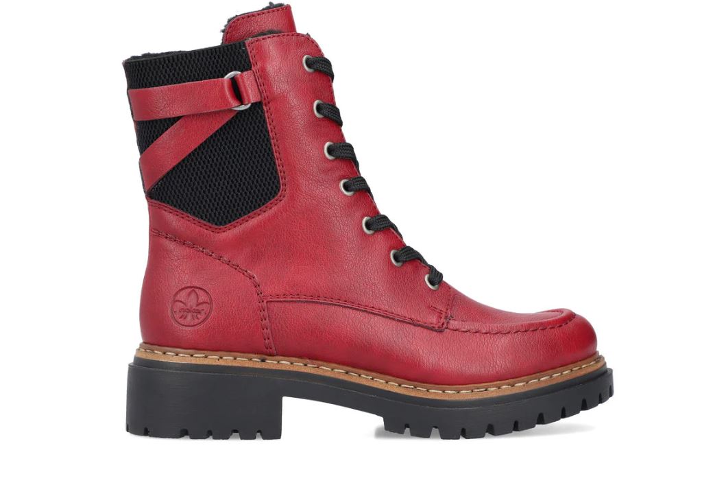 Le Bos Rieker Red Pearl 39 Kirsch Women's Boots 72639-35