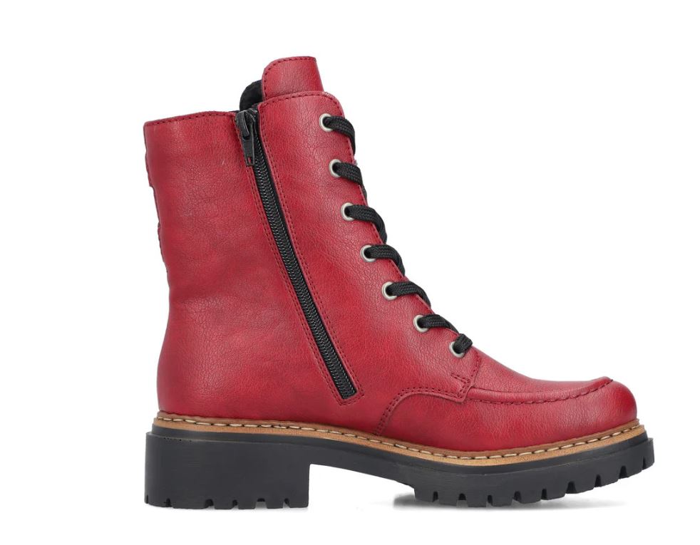 Le Bos Rieker Red Pearl 39 Kirsch Women's Boots 72639-35