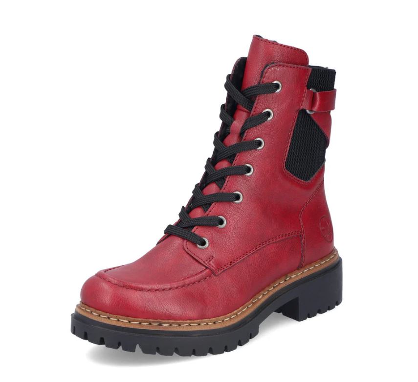 le bos Rieker Red Pearl 39 Kirsch Women's Boots 72639-35