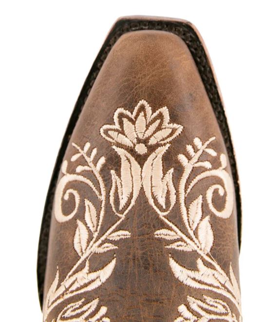 Le Bos Rock 'Em Capuchino Esmeralda Snip Toe Cowgirl Boot ESMERELDA-CAP