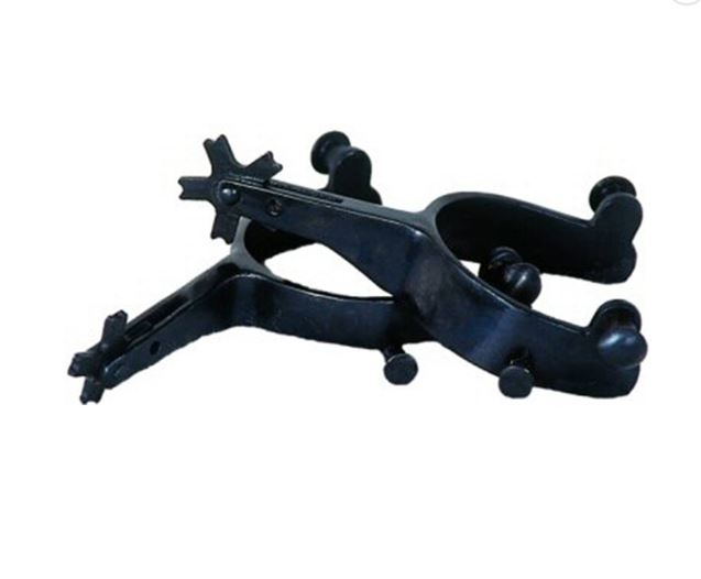 le bos Saddle Barn Black Bull Riding Youth Spurs 10-47