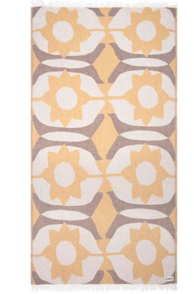 le bos Sand Cloud Aria Double Weave Fringe Blanket WSS23TOW013SUNR