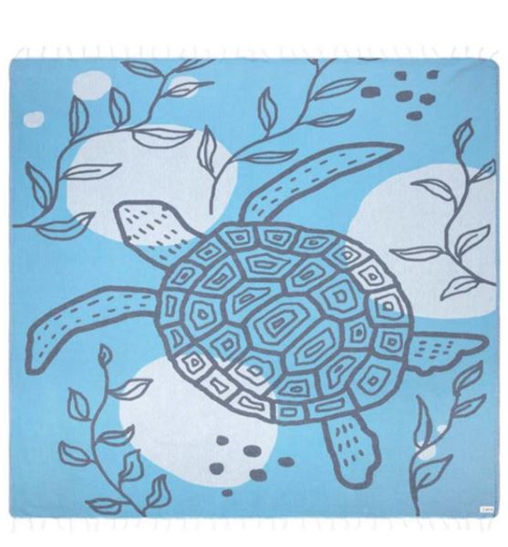 le bos Sand Cloud Pacifica Turtle Beach Towel WSS23TOW016BLUX