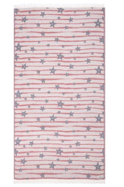 le bos Sand Cloud Starlight Double Weave Fringe Beach Towel WSU23TOW014NATR