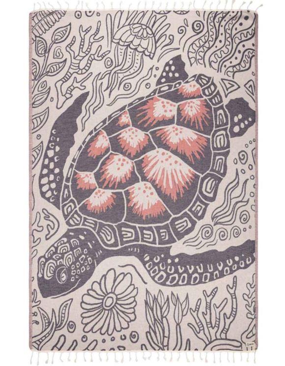 le bos Sand Cloud Taino Turtle Large Beach Towel WSS24TOW0103NATL