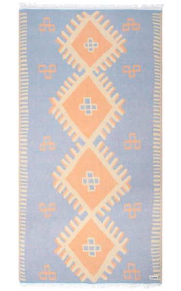 le bos Sand Cloud Taos Double Weave Fringe Beach Towel WSS23TOW011BLUR