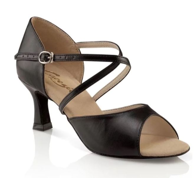 le bos SD01 Black EVA Capezio Womens Social or Ballroom Dance Shoes