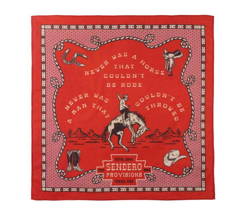 le bos Sendero Red Never Was a Horse Bandana SPCA224S14AXX
