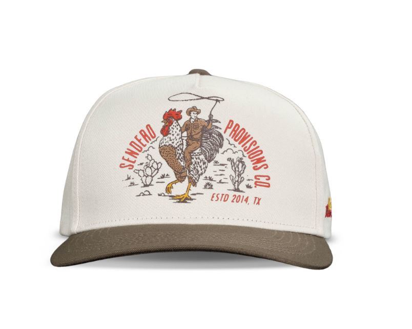 le bos Sendero White/Brown 'Official Western' Hat SPCH124F19AZZ