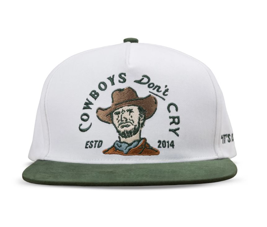 le bos Sendero White/Green Cowboys Don't Cry Hat SPCH123S15A00