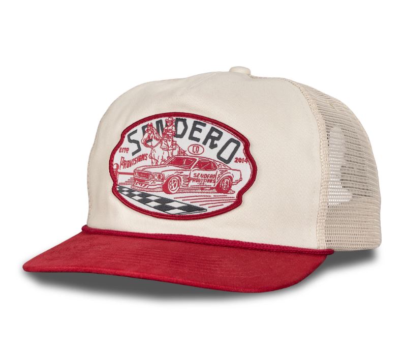 Le Bos Sendero White/Maroon Giddy Up Hat SPCH125S21AZZ