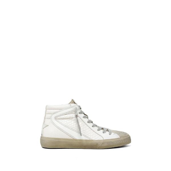 le bos Shushop Off White Snake Rooney Toddler Sneakers 958-123