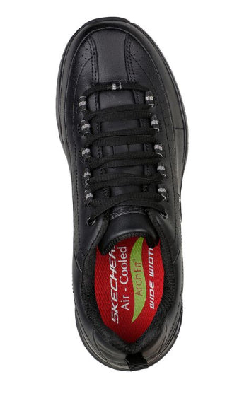 Le Bos Skechers Black Arch Fit SR Trickel II Ladies Work Sneakers 108053