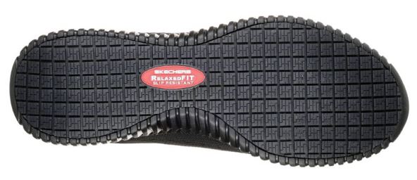 Le Bos Skechers Black Cessnock SR Work Relaxed Fit Mens Work Sneakers 77188