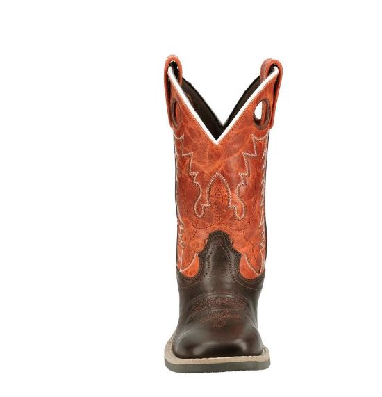 Le Bos Smoky Mountain Chocolate/Burnt Orange Dusty Youth Boots (Sizes 3.5-7) 3417Y