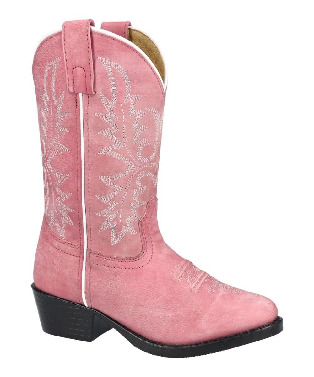 le bos Smoky Mountain Pink Little Girls Denver Western Boots 3400C