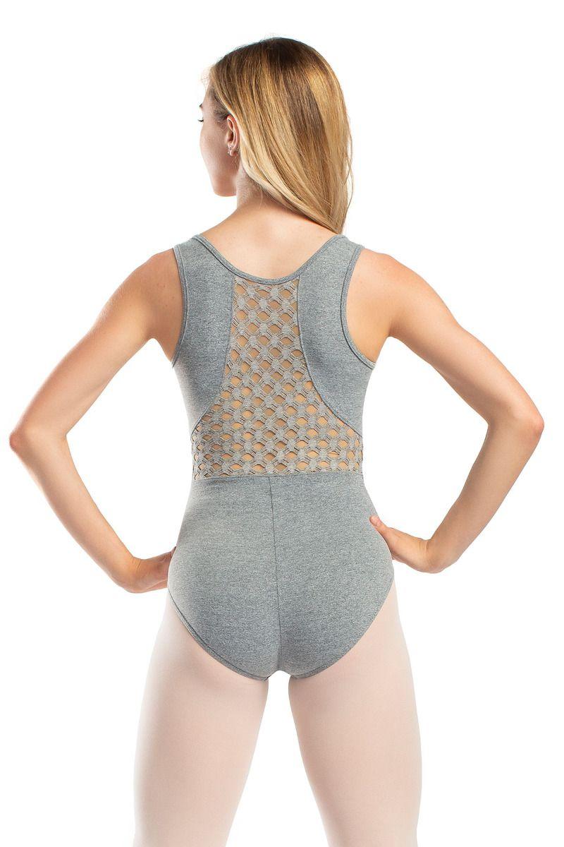 le bos So'Danca Adult Tank Leotard With Stretch Honeycomb Mesh RDE-1921